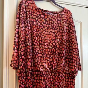 Chico's Multicolor Abstract Print Top